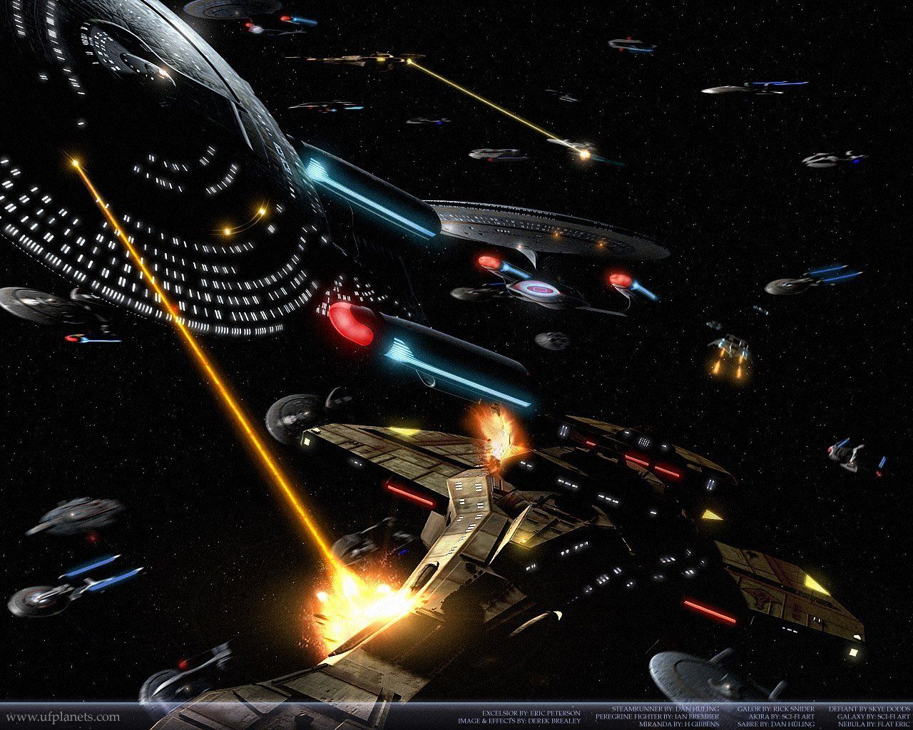 Star Trek Battle Scene - HD Wallpaper 