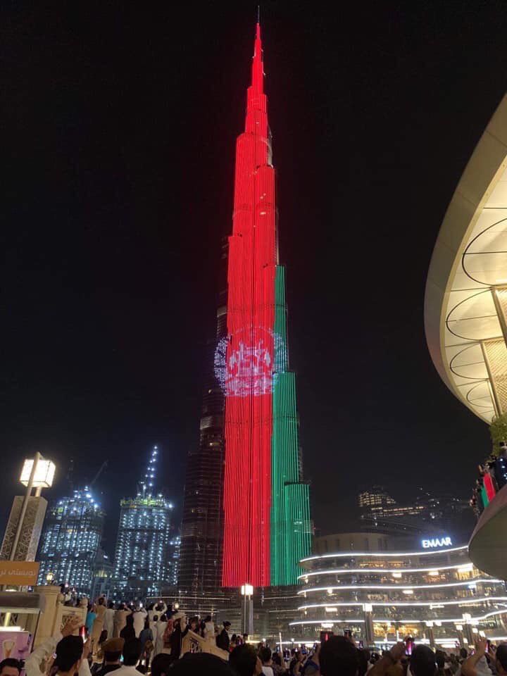 Burj Khalifa Afghanistan Flag - HD Wallpaper 