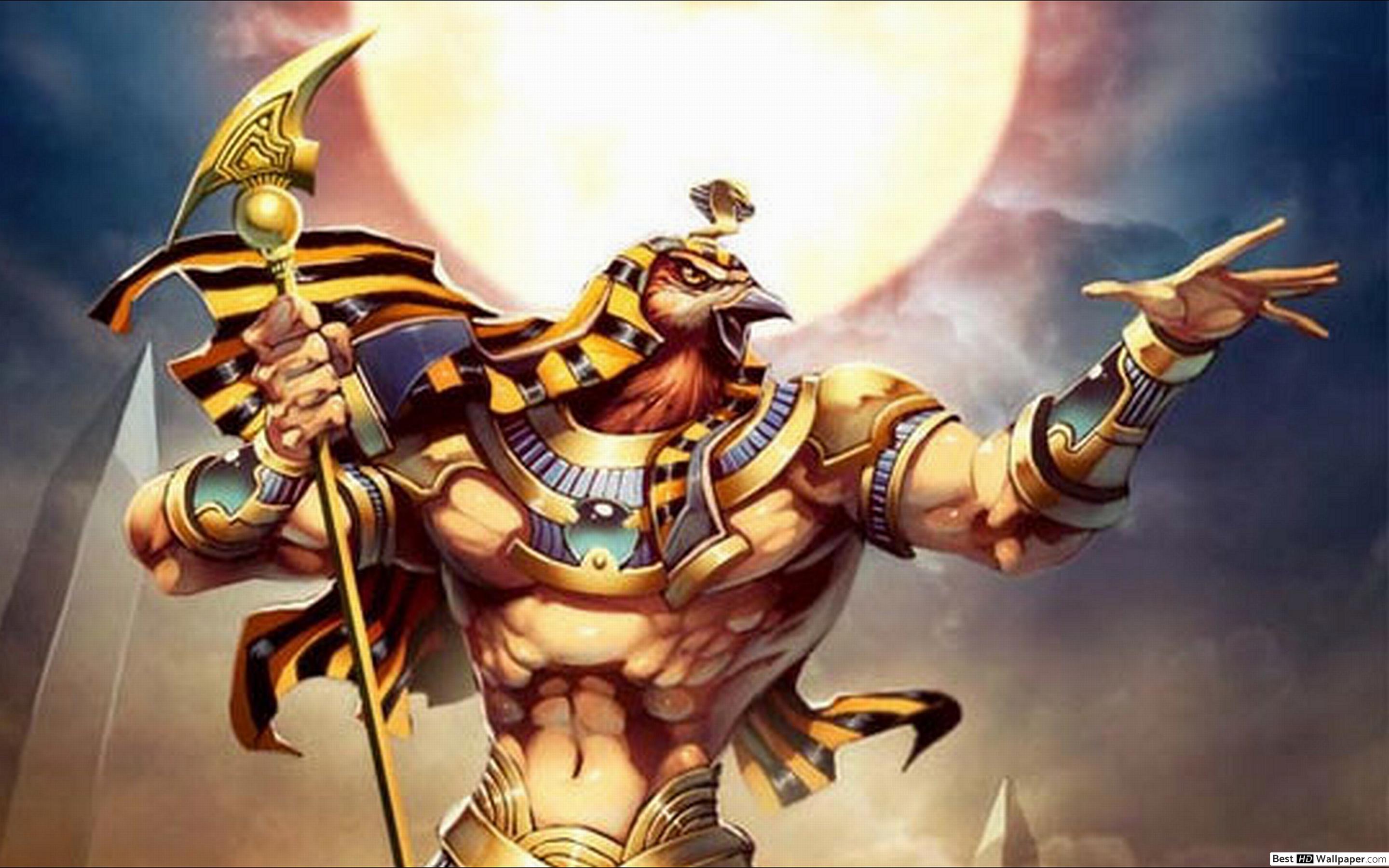 Art Montu Egyptian God - HD Wallpaper 