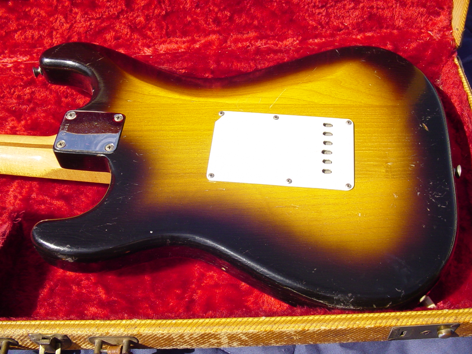 Fender Stratocaster Back - HD Wallpaper 