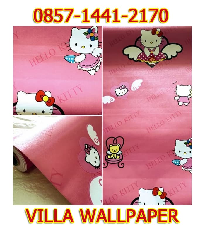 Stiker Dinding Hello Kitty Merah - HD Wallpaper 