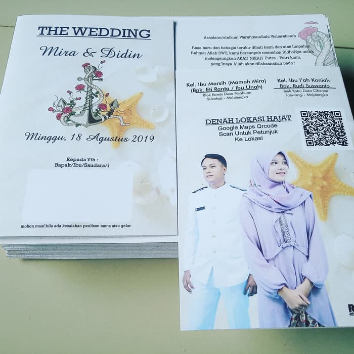 Undangan Pernikahan Gambar Jangkar - HD Wallpaper 