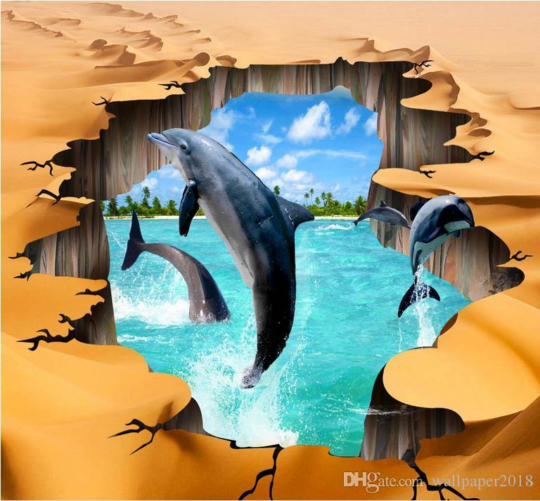 Delfines En 3d Fondos - HD Wallpaper 