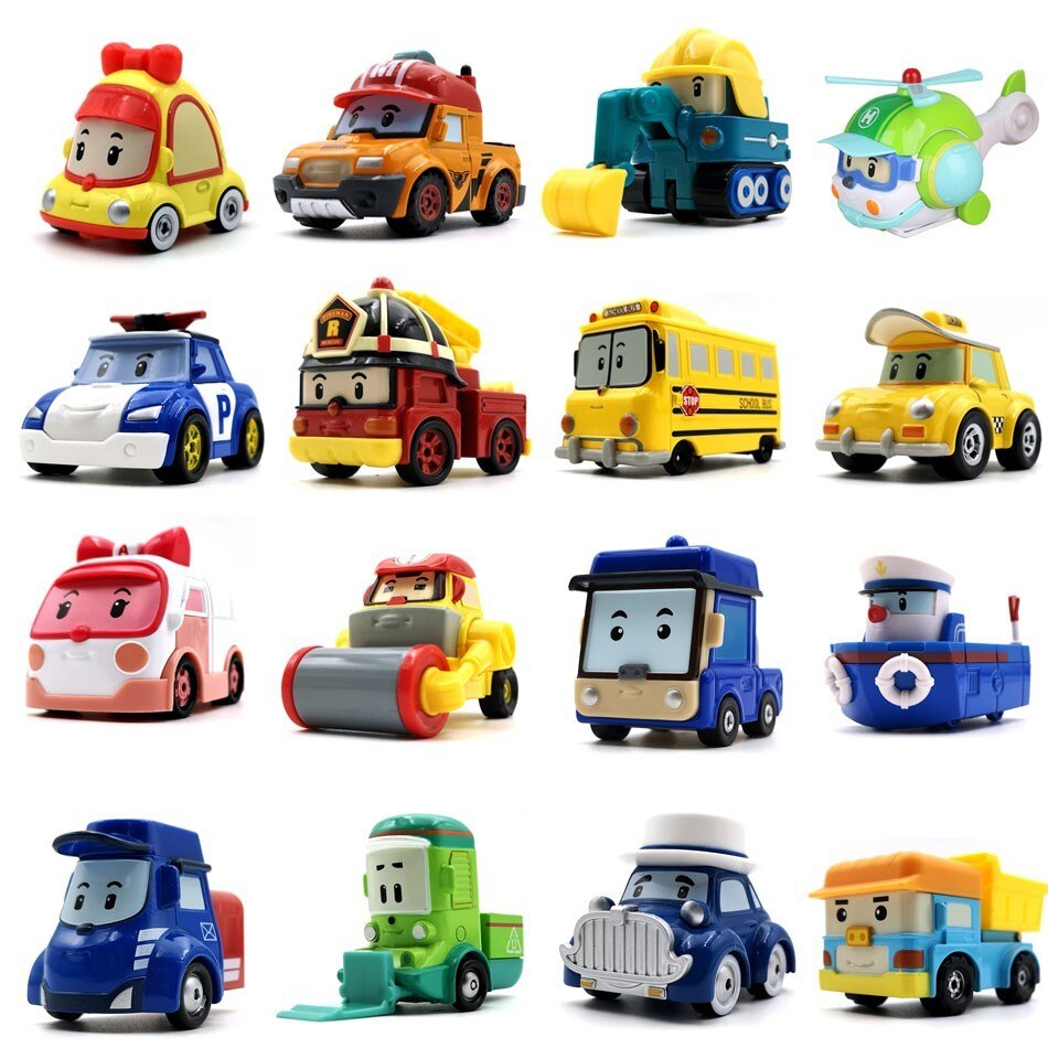 23 Style Kids Toys Anime Action Figures Anba Car Toys - Поли Робокар Все Герои - HD Wallpaper 