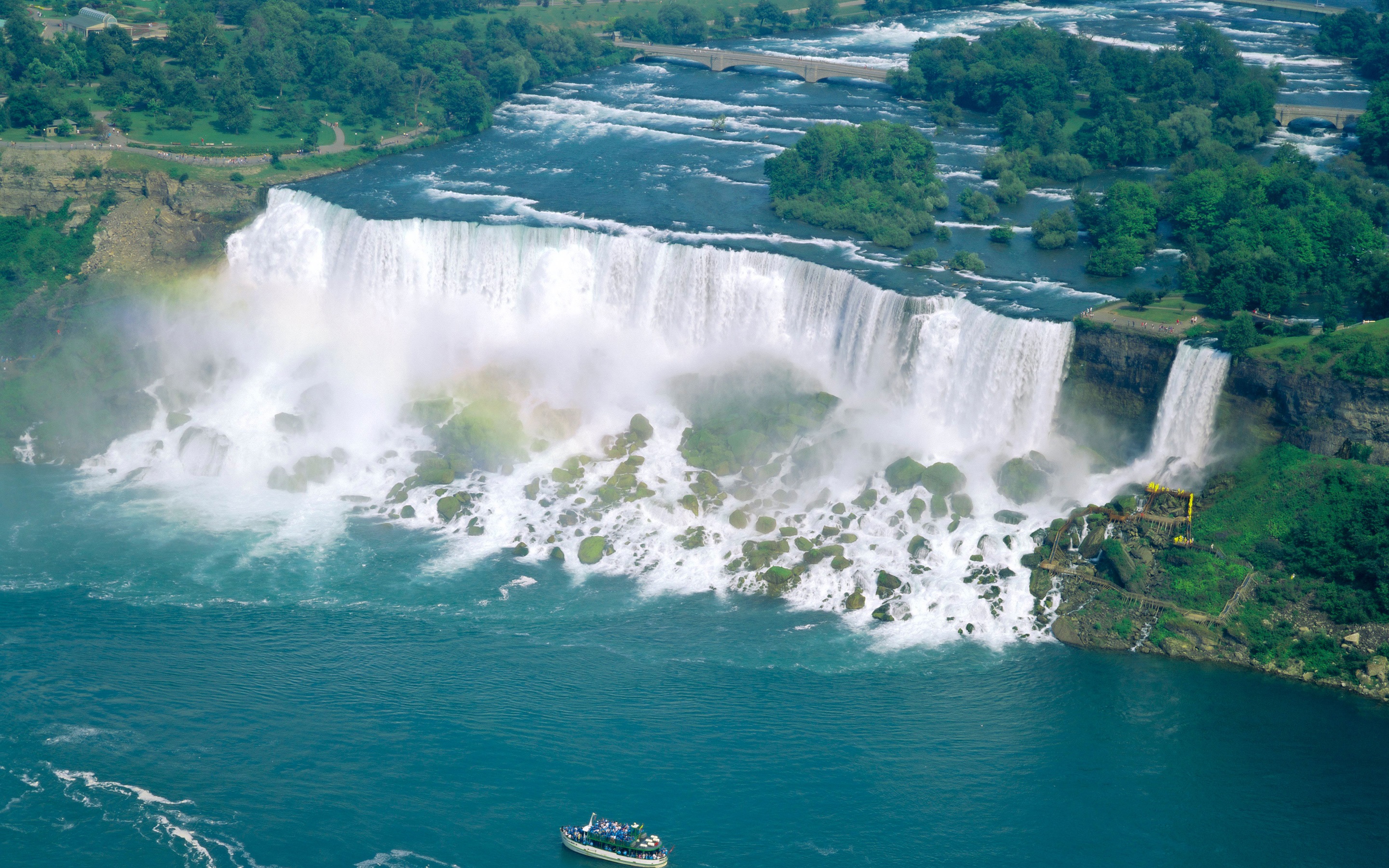 Wallpaper Spectacular Waterfalls, Niagara Falls, Canada, - Niagara Falls American Falls - HD Wallpaper 