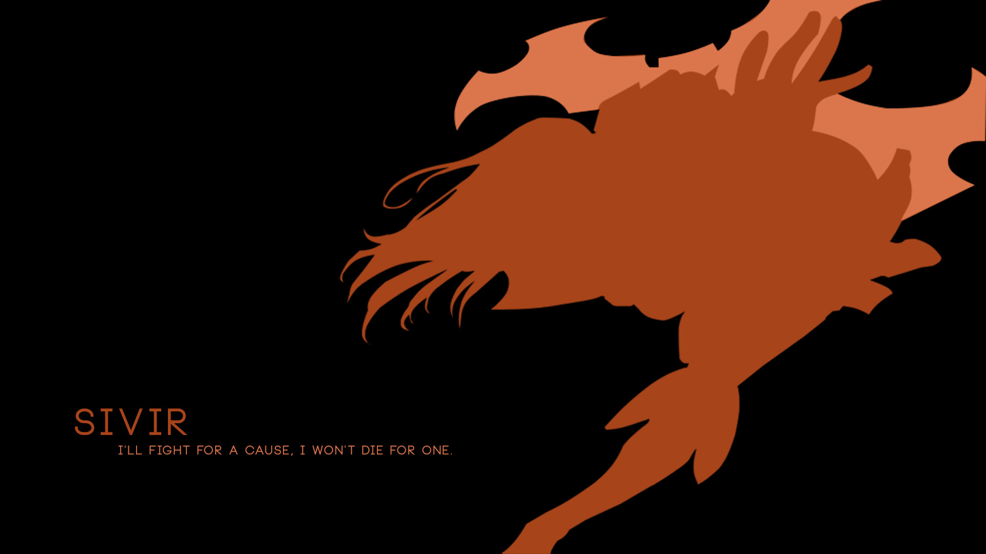League Of Legends Minimalist Sivir - HD Wallpaper 