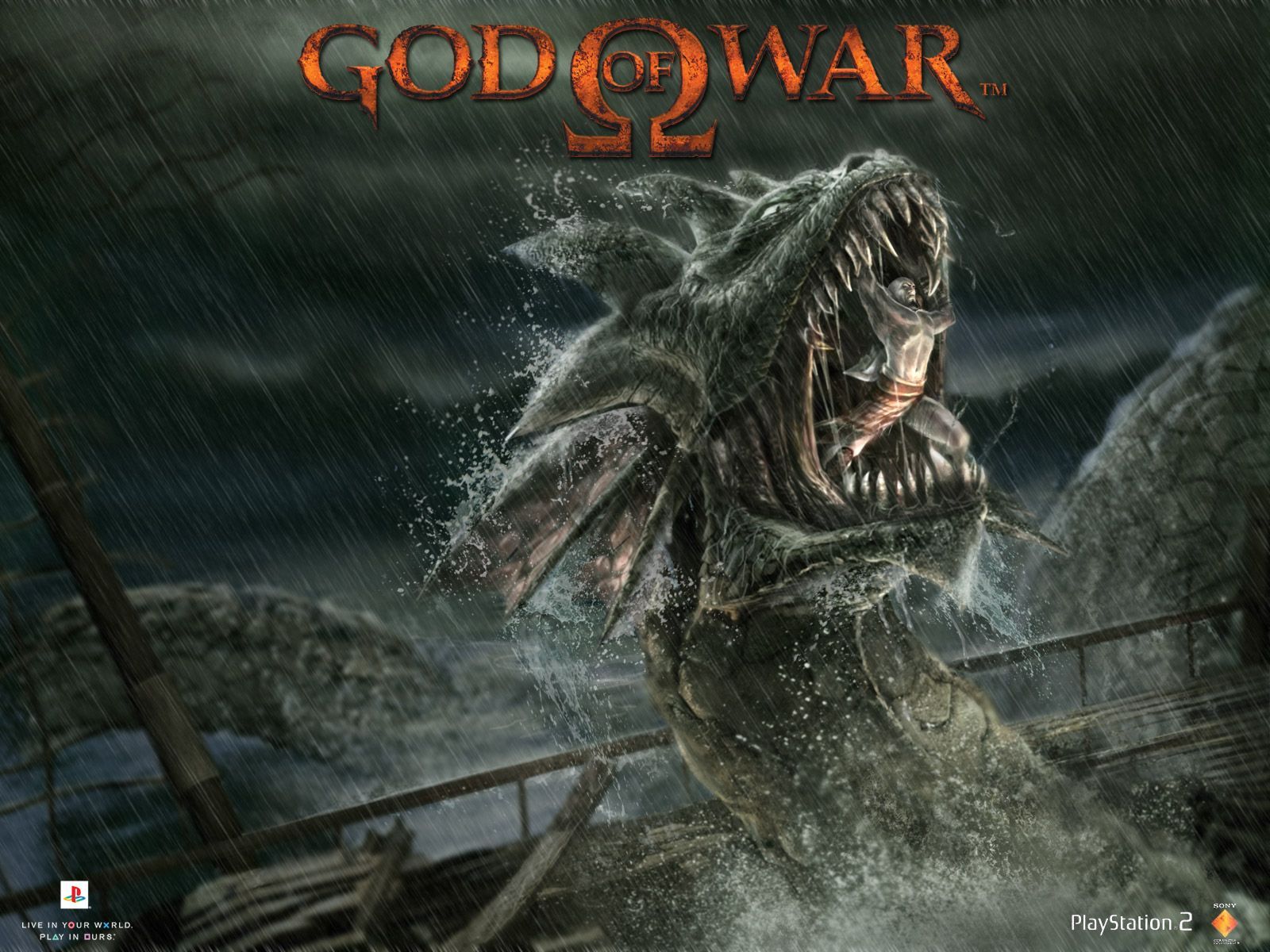 God Of War 1 Ps2 - HD Wallpaper 