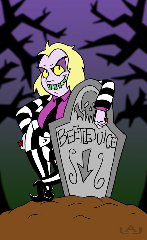 Beetlejuice Cartoon - HD Wallpaper 