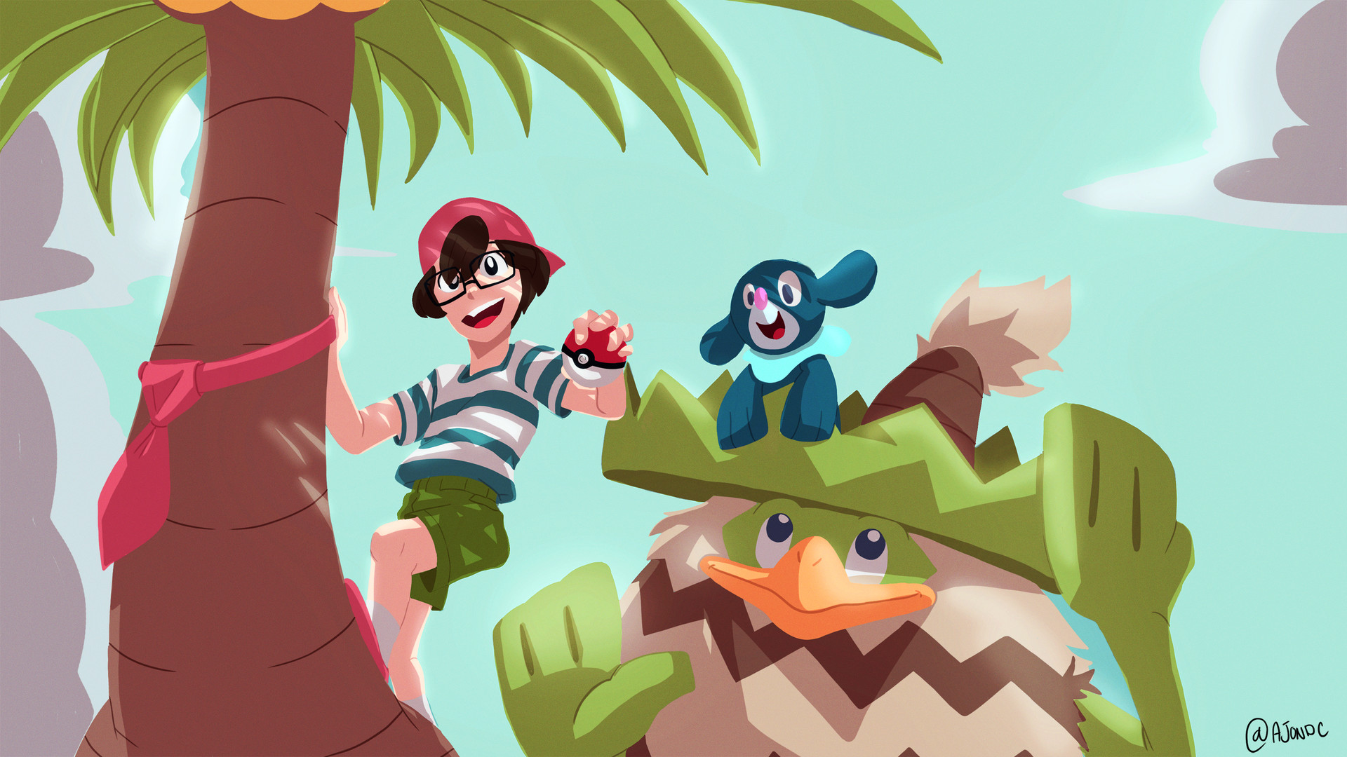 Pokemon Trainers Official Art Gym Leader - HD Wallpaper 