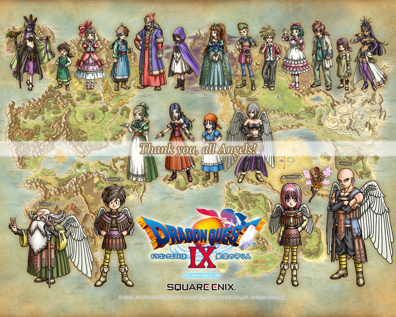 Http - //3 - Bp - Blogspot - Com/-o Quest 9 Wallpaper3 - Dragon Quest Ix Town - HD Wallpaper 
