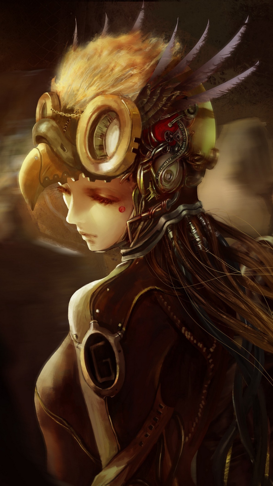 Wallpaper Art, Steampunk, Mask, Armor, Girl, Boy - Steampunk Art Boy - HD Wallpaper 