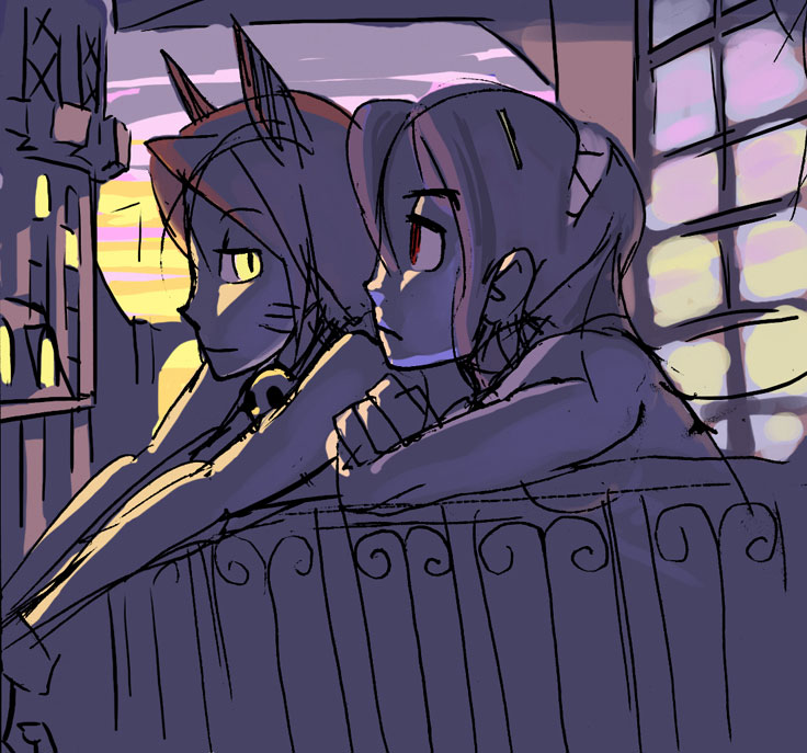 Fortune And Filia - Skullgirls Filia And Ms Fortune - HD Wallpaper 