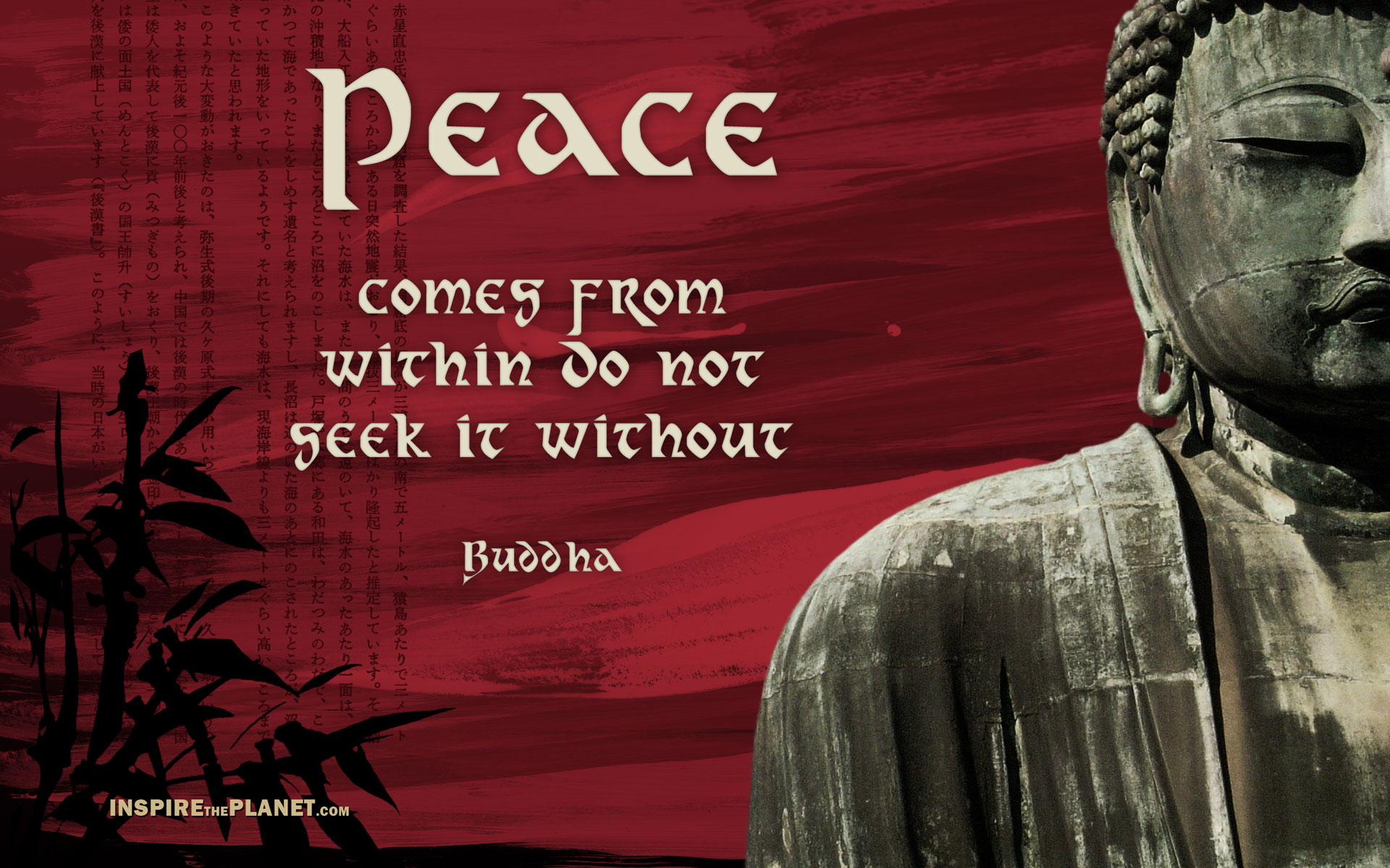 Buddha Image Wallpaper Peace - HD Wallpaper 