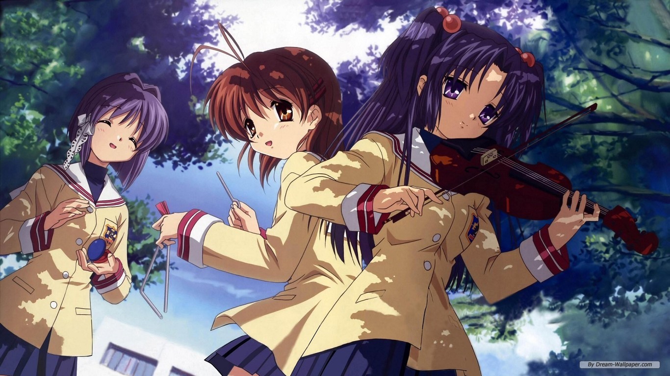 Free Cartoon Wallpaper Clannad 1366x768 Wallpaper Teahub Io