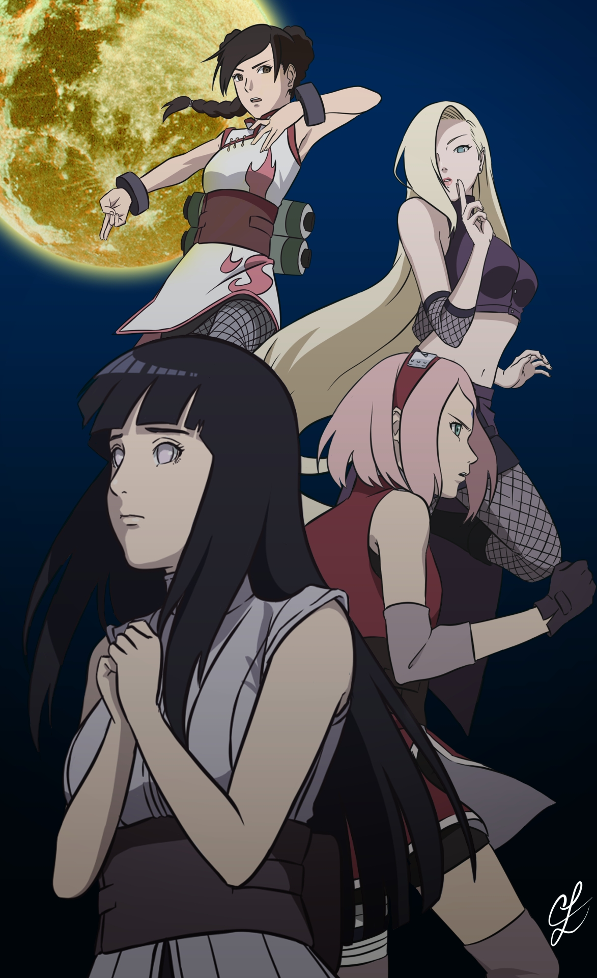 Naruto Shippuden Sakura Ino - HD Wallpaper 