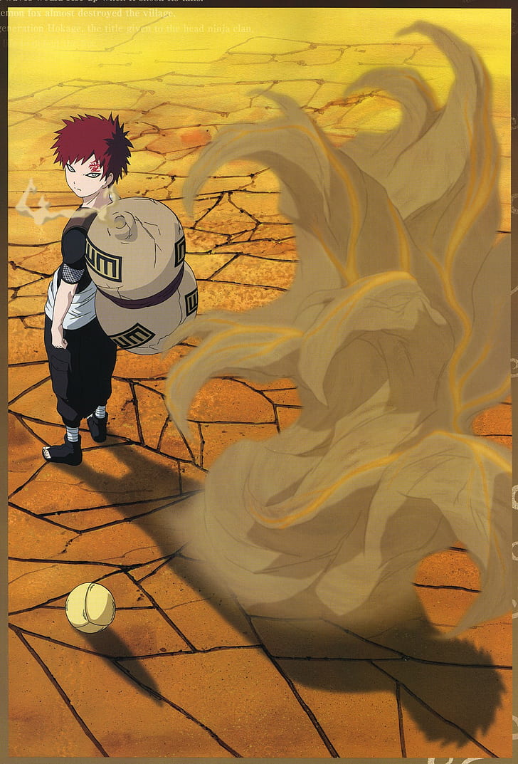 Naruto Shippuuden, Gaara, Desert, Jinchuuriki, Hd Wallpaper - Naruto Gaara Sand - HD Wallpaper 