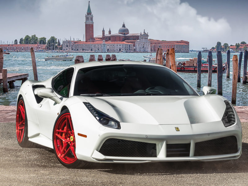 2017 Ferrari 488 Gtb - Church Of San Giorgio Maggiore - HD Wallpaper 