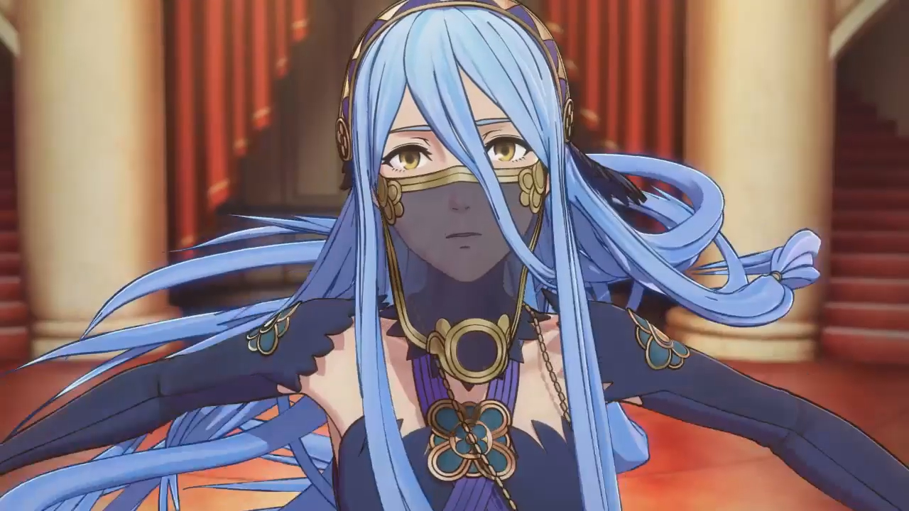 Hd Quality Wallpaper - Blue Haired Girl From Fire Emblem - HD Wallpaper 