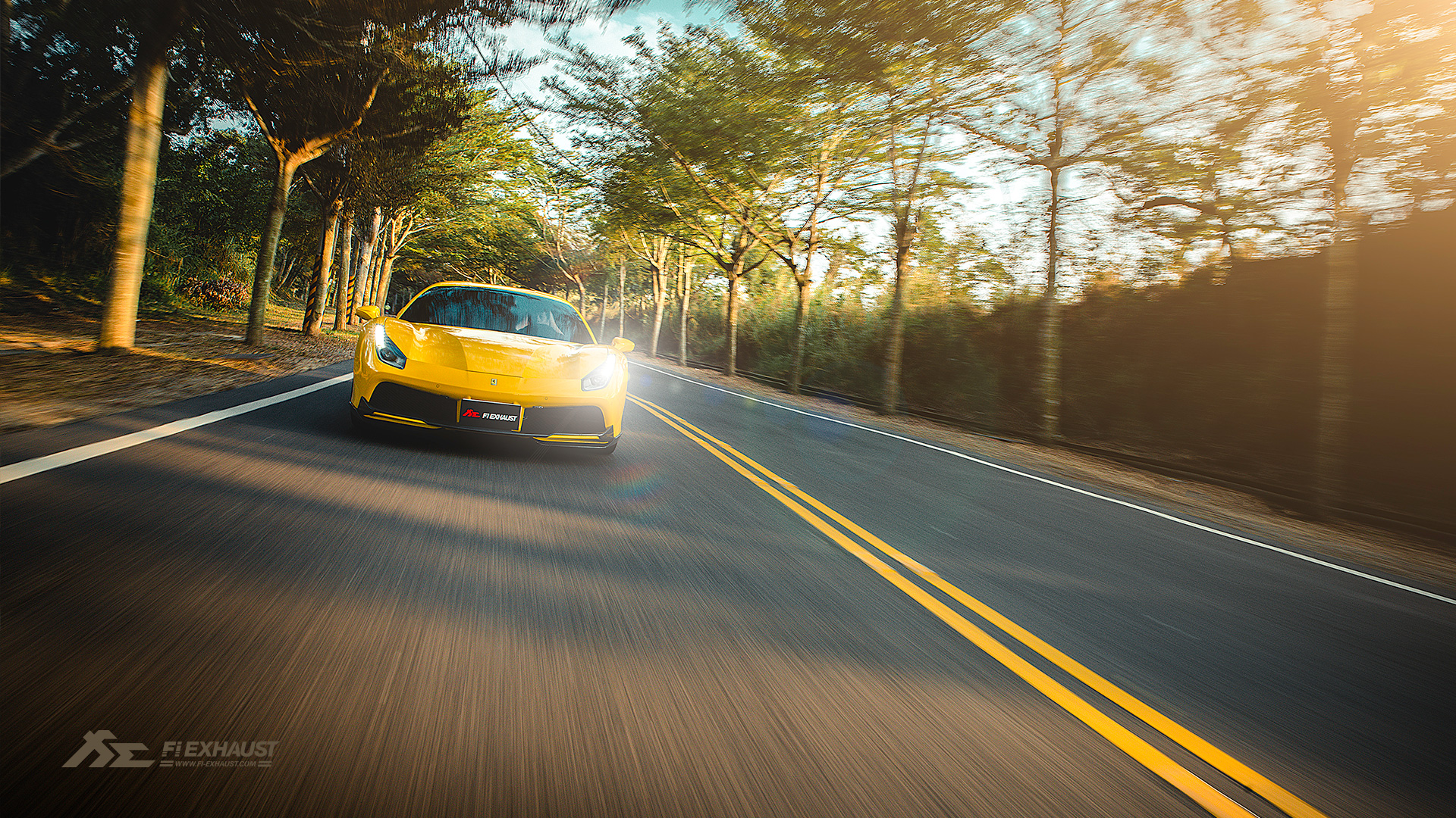 Ferrari 488 Yellow - HD Wallpaper 