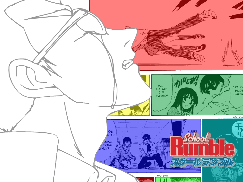 School Rumble, Tenma Tsukamoto, Kenji Harima Wallpaper - School Rumble Harima Kenji - HD Wallpaper 