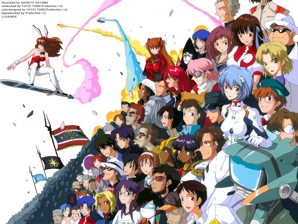 Gainax Studio - HD Wallpaper 