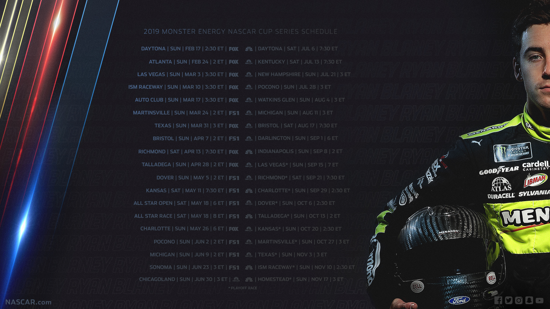 2019 Nascar - HD Wallpaper 