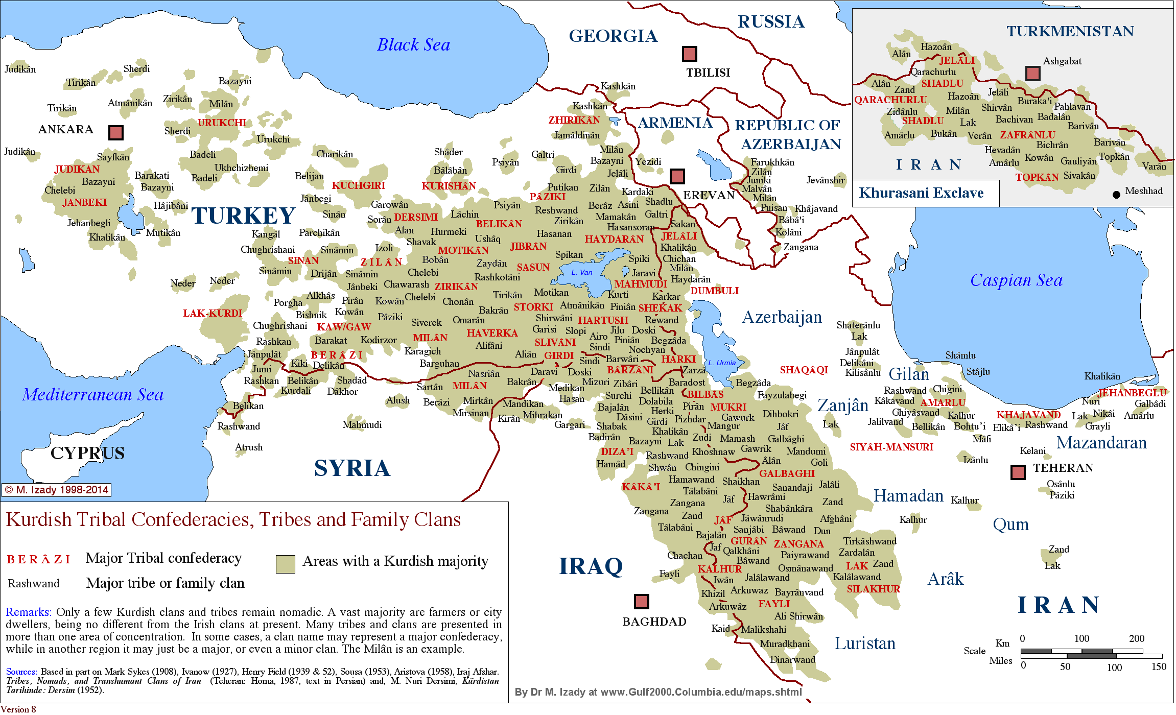 Kurdish Tribes Map - HD Wallpaper 