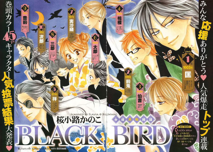 Black Bird Manga Color - HD Wallpaper 