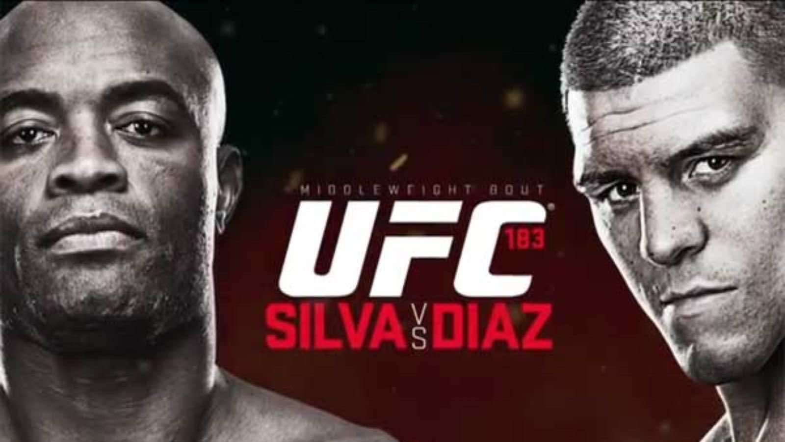 Anderson Silva Vs - Ufc 183: Silva Vs. Diaz - HD Wallpaper 