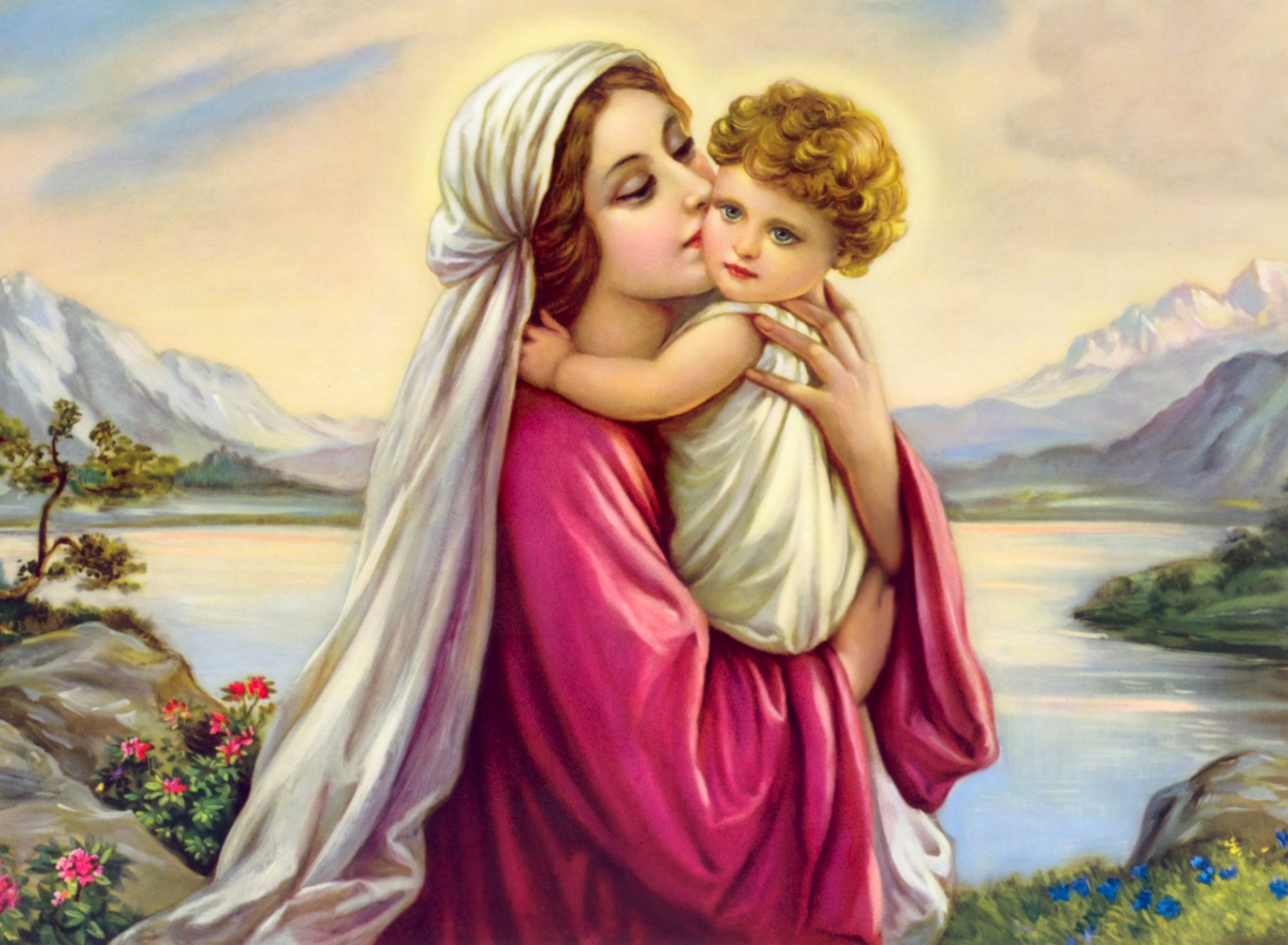 Mother Mary Hd Images Free Download - HD Wallpaper 