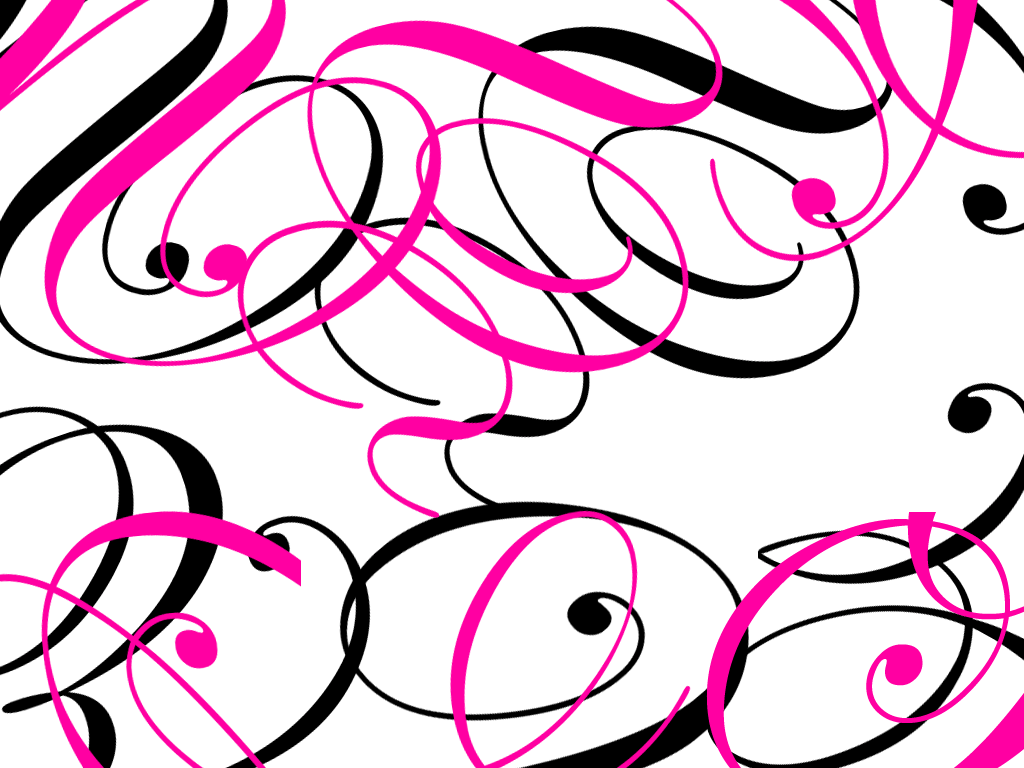 Colorful - Swirls - Wallpaper - Black And Pink Design - HD Wallpaper 
