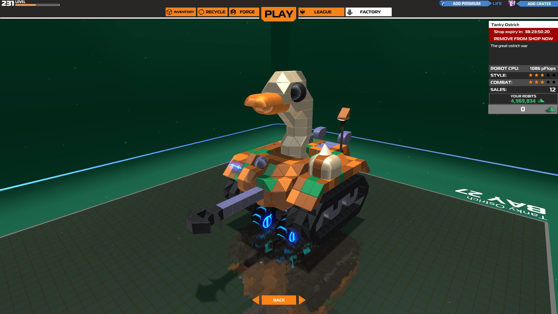 Robocraft Ostrich - HD Wallpaper 
