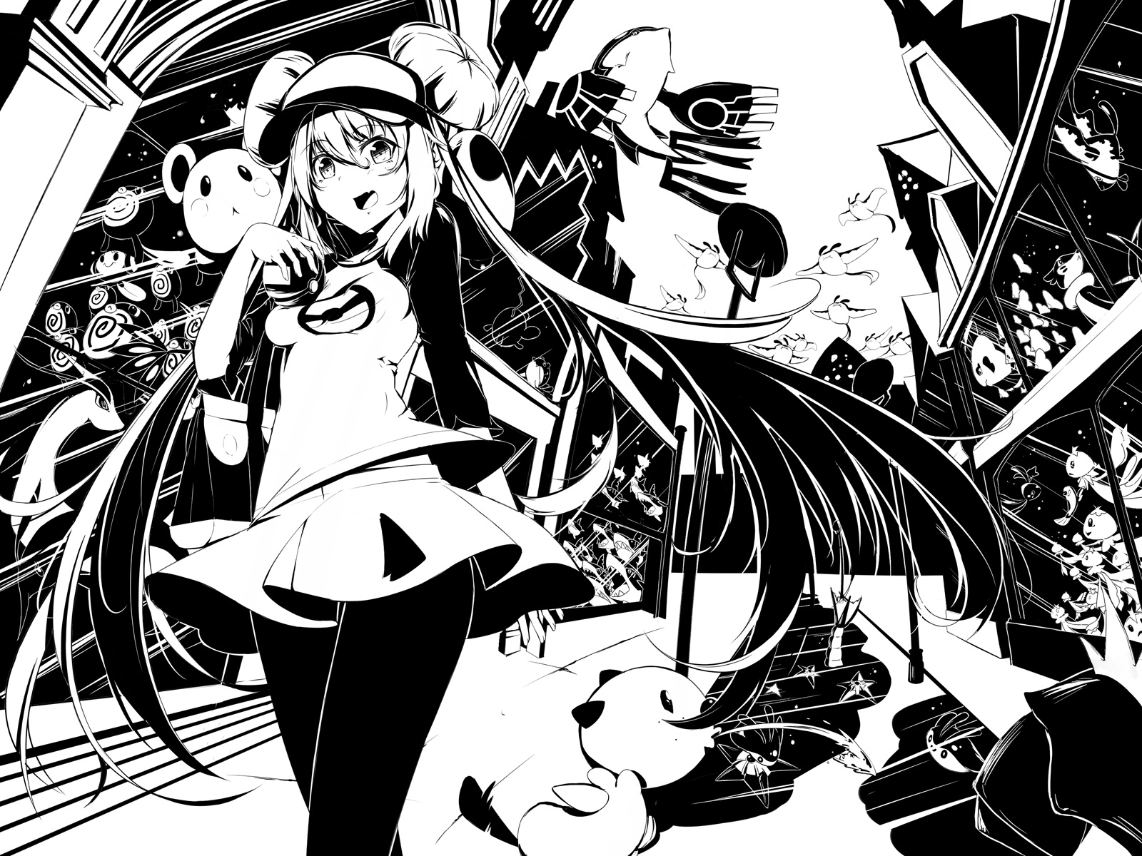 Pokémon Black And White 1600x1200 Wallpaper teahub.io