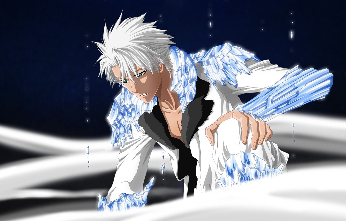 Photo Wallpaper Battlefield, Sword, Ice, Game, Bleach, - Grown Up Toshiro Hitsugaya - HD Wallpaper 