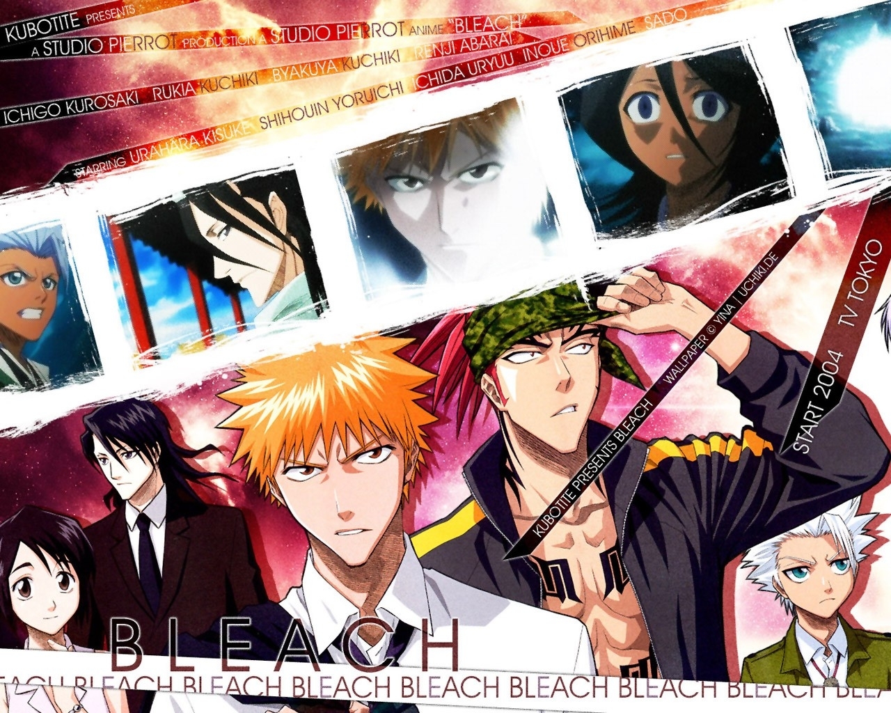 Bleach Kurosaki Ichigo Kuchiki Byakuya Kuchiki Rukia - Bleach - HD Wallpaper 