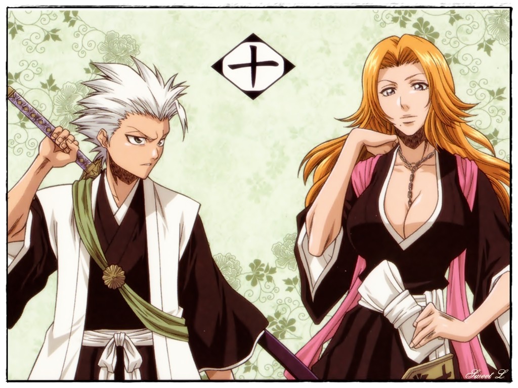 Bleach Cleavage Hitsugaya Toushirou Kimono Matsumoto - Bleach Squad 10 Lieutenant - HD Wallpaper 