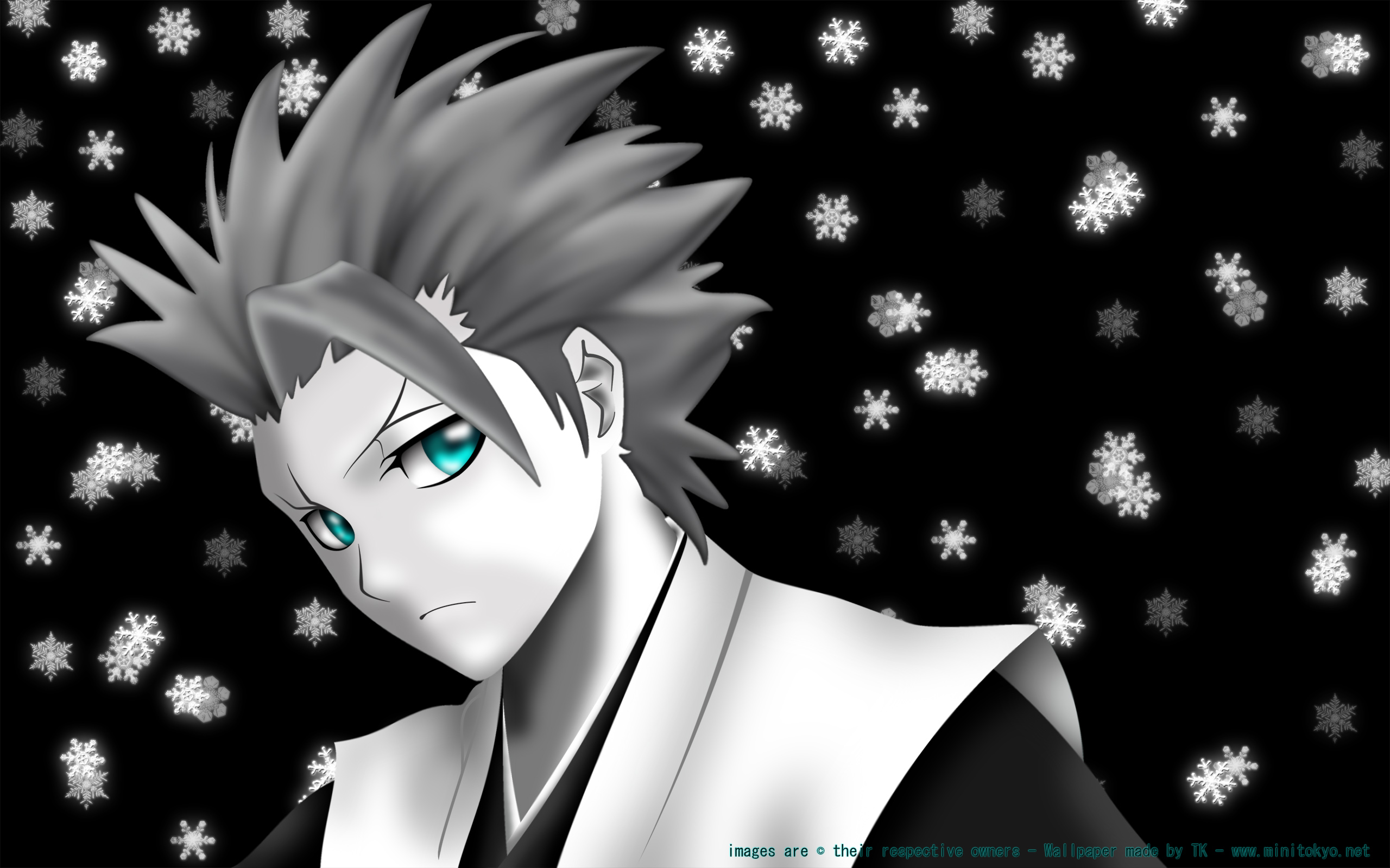 Toshiro Hitsugaya - Toshiro Hitsugaya Wallpaper Black - HD Wallpaper 