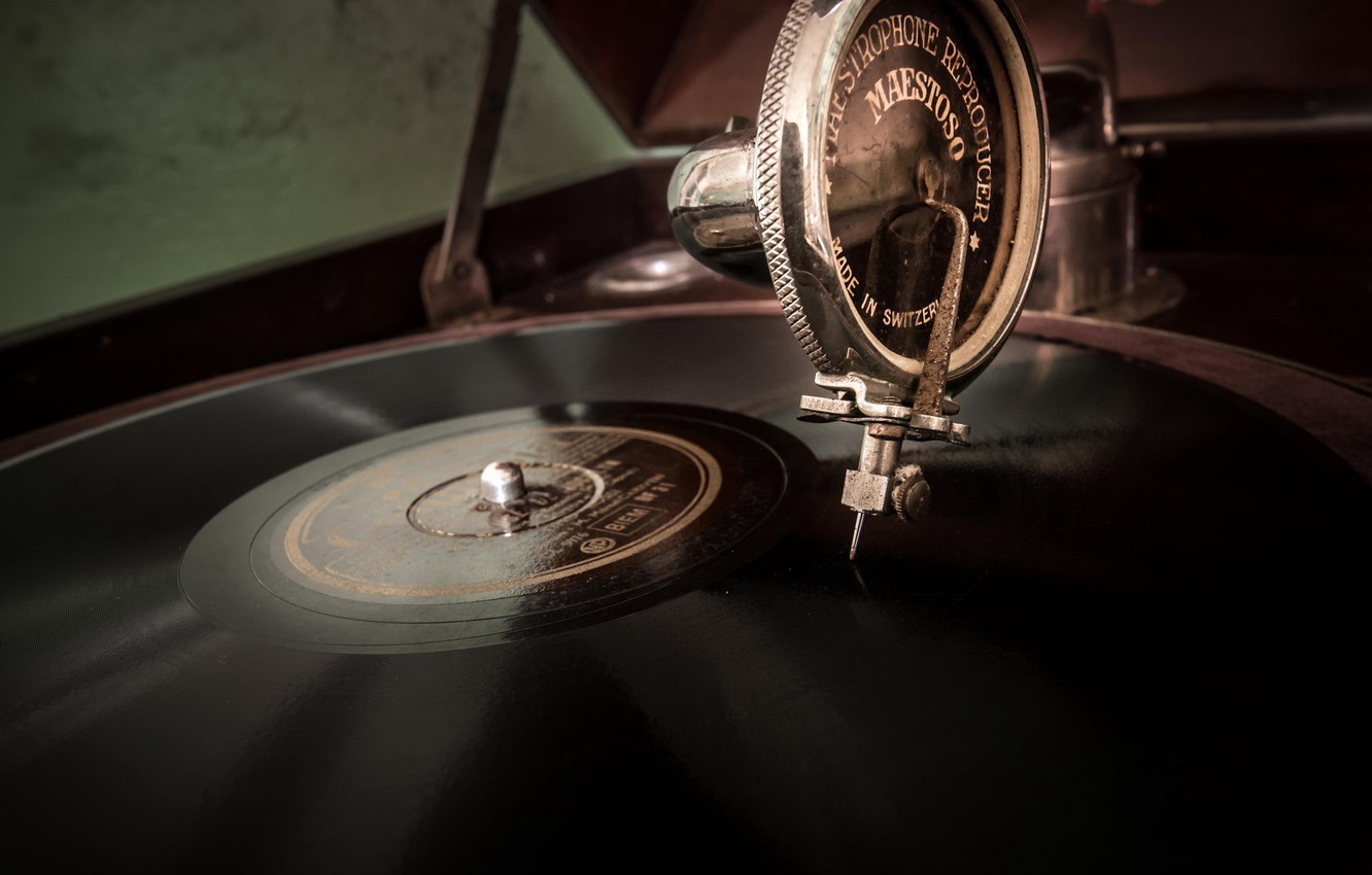 Photo Wallpaper Music, Vinyl, Record Player - Old Music Things - HD Wallpaper 