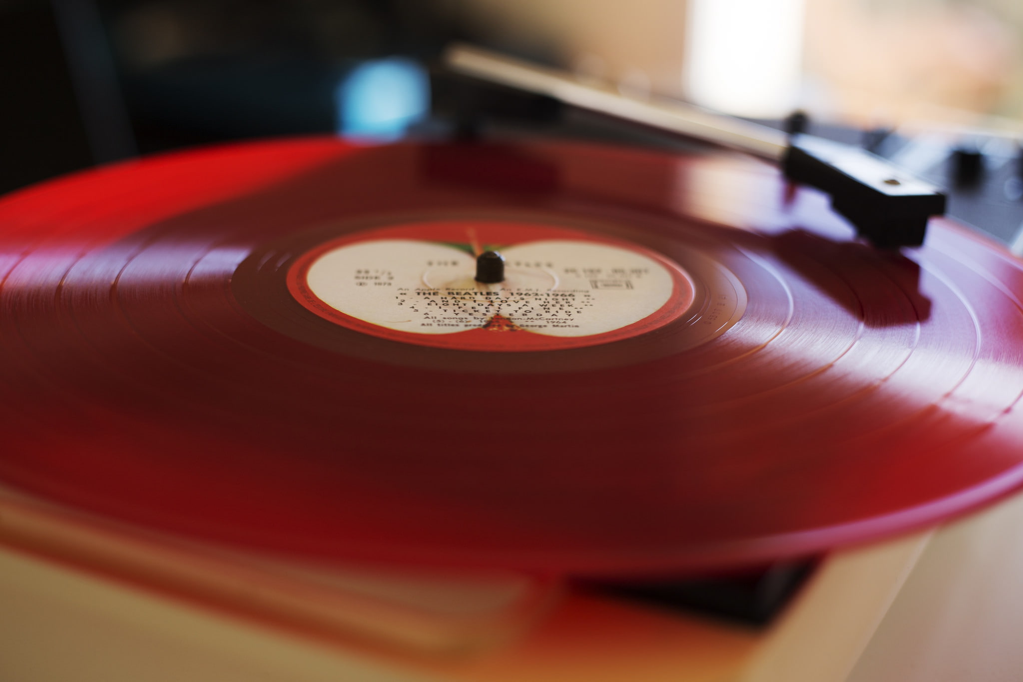 Vinyl Wallpaper Beatles - HD Wallpaper 