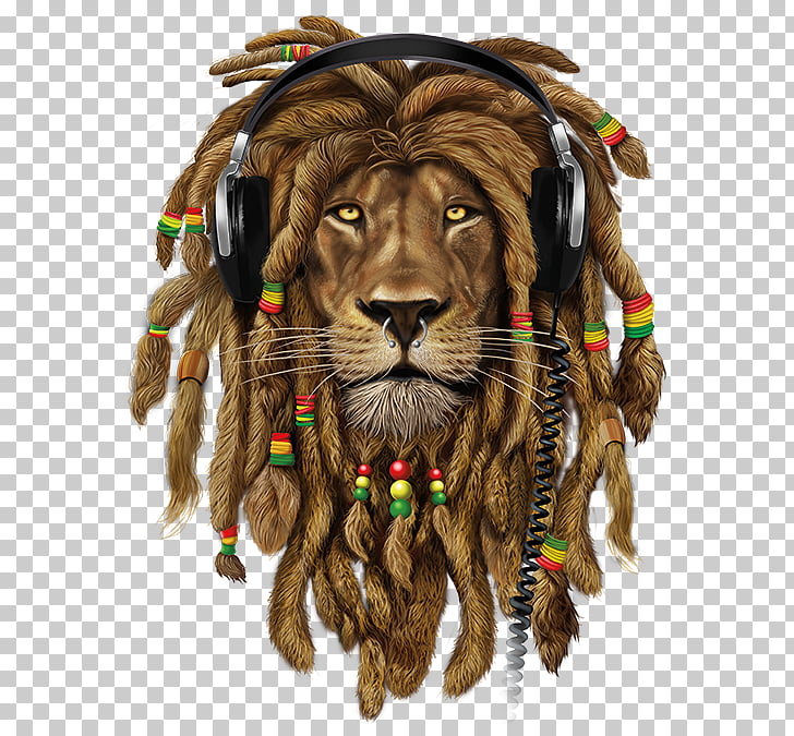 Rasta Lion Png - HD Wallpaper 