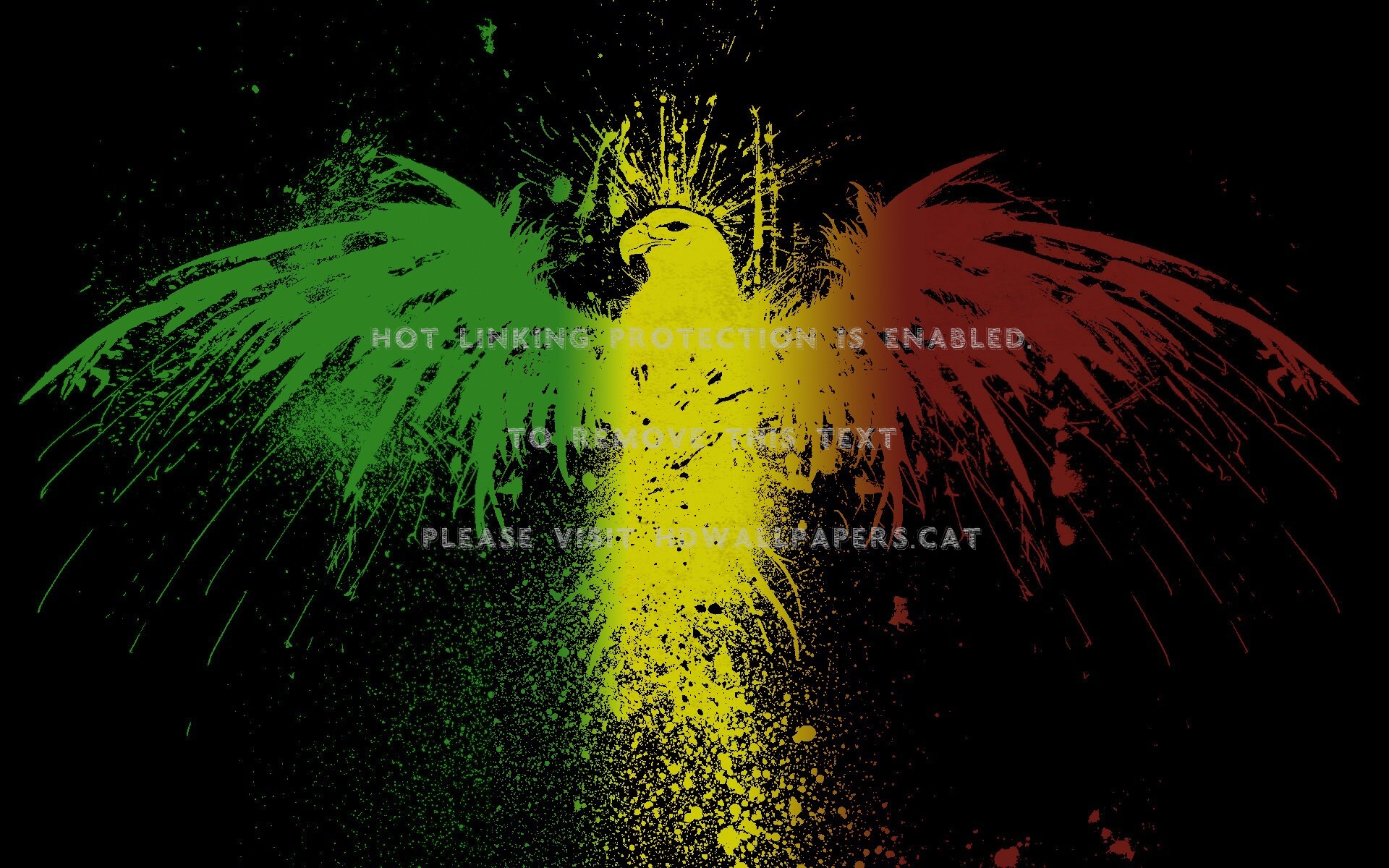 Rasta Eagle Rastafarian Jamaica Animals - Rasta Eagle - HD Wallpaper 