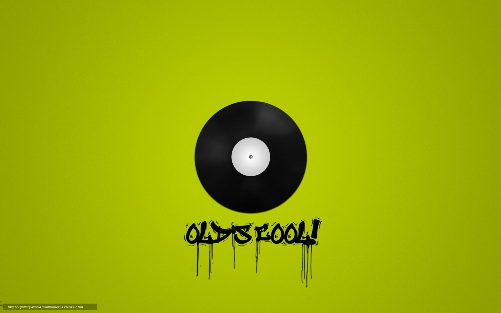 Download Wallpaper Vinyl, Record, Green Background - Circle - HD Wallpaper 