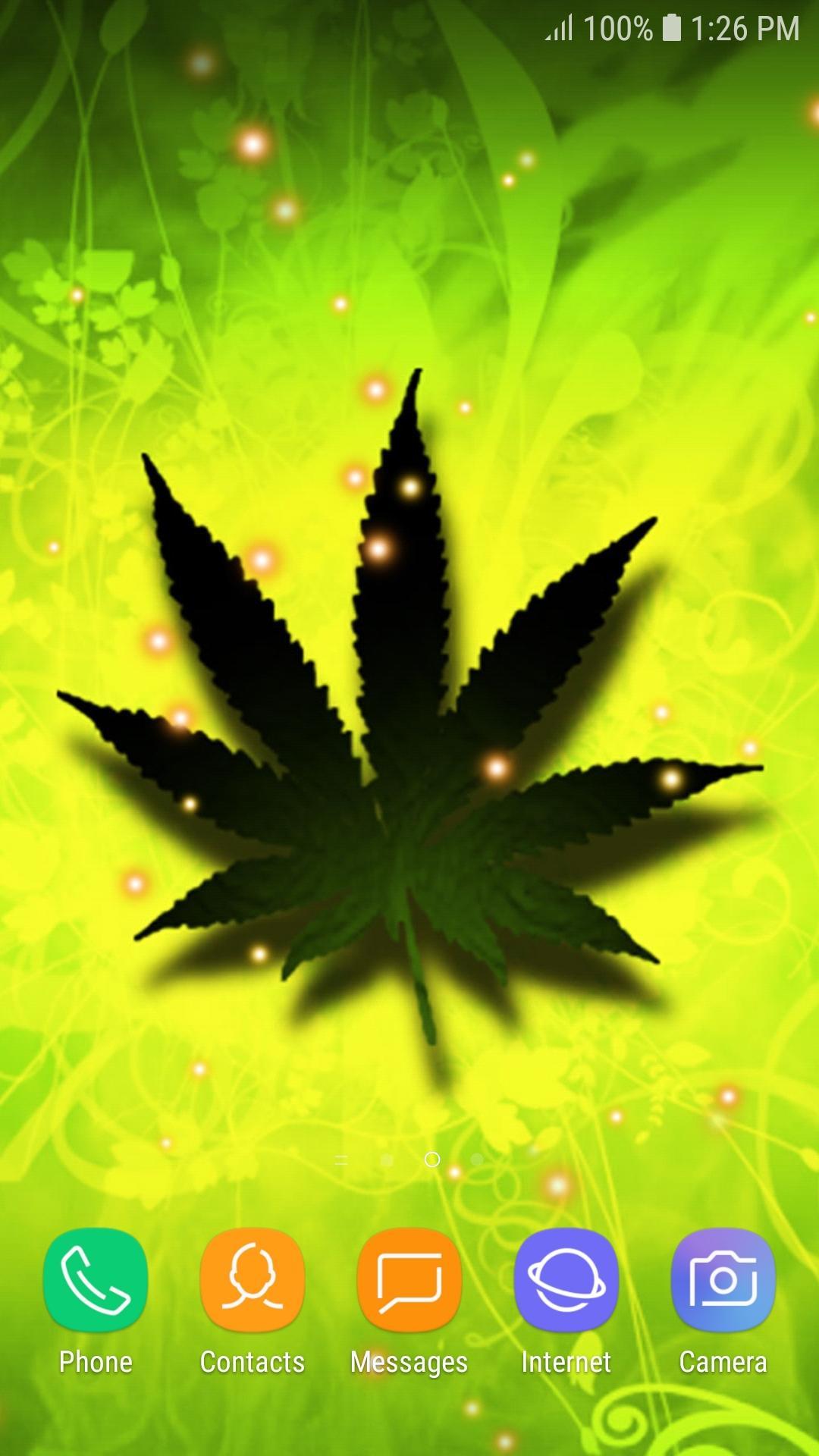 Weed Leaf Spinning Gif - HD Wallpaper 