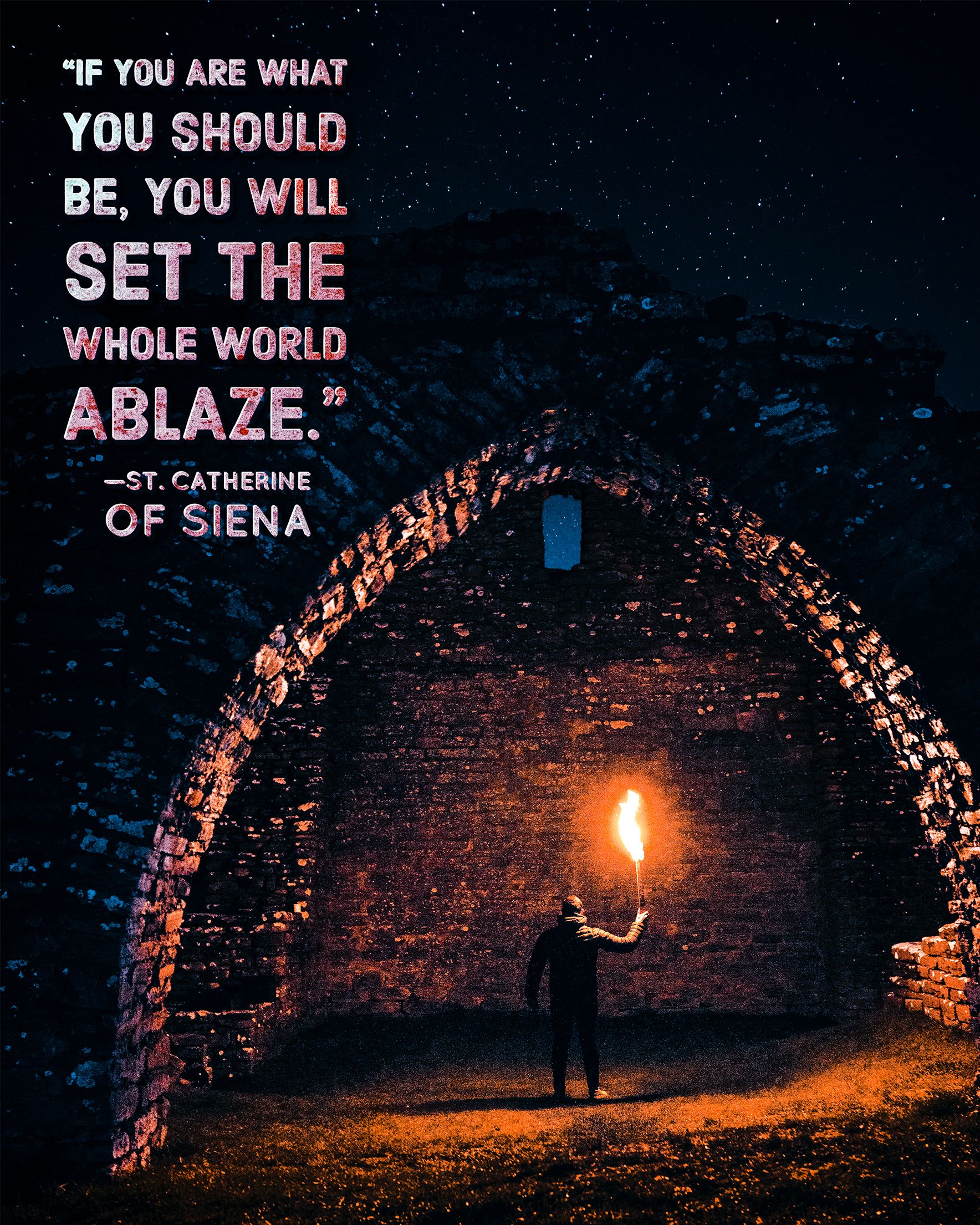 Quote Saint Catherine Of Siena - HD Wallpaper 