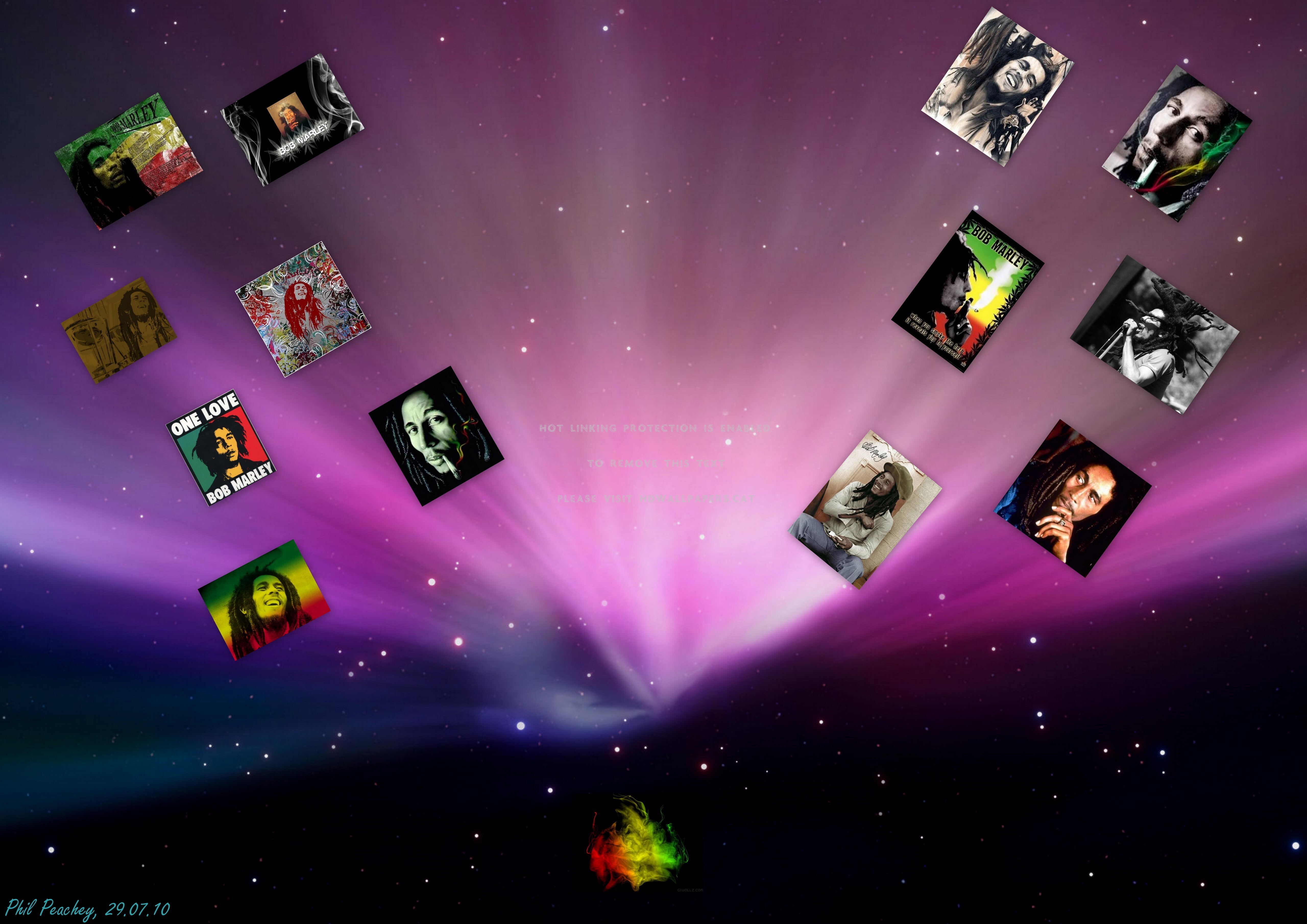 Bob Marley Rasta Mac Desktop Reggae Weed - Illustration - HD Wallpaper 