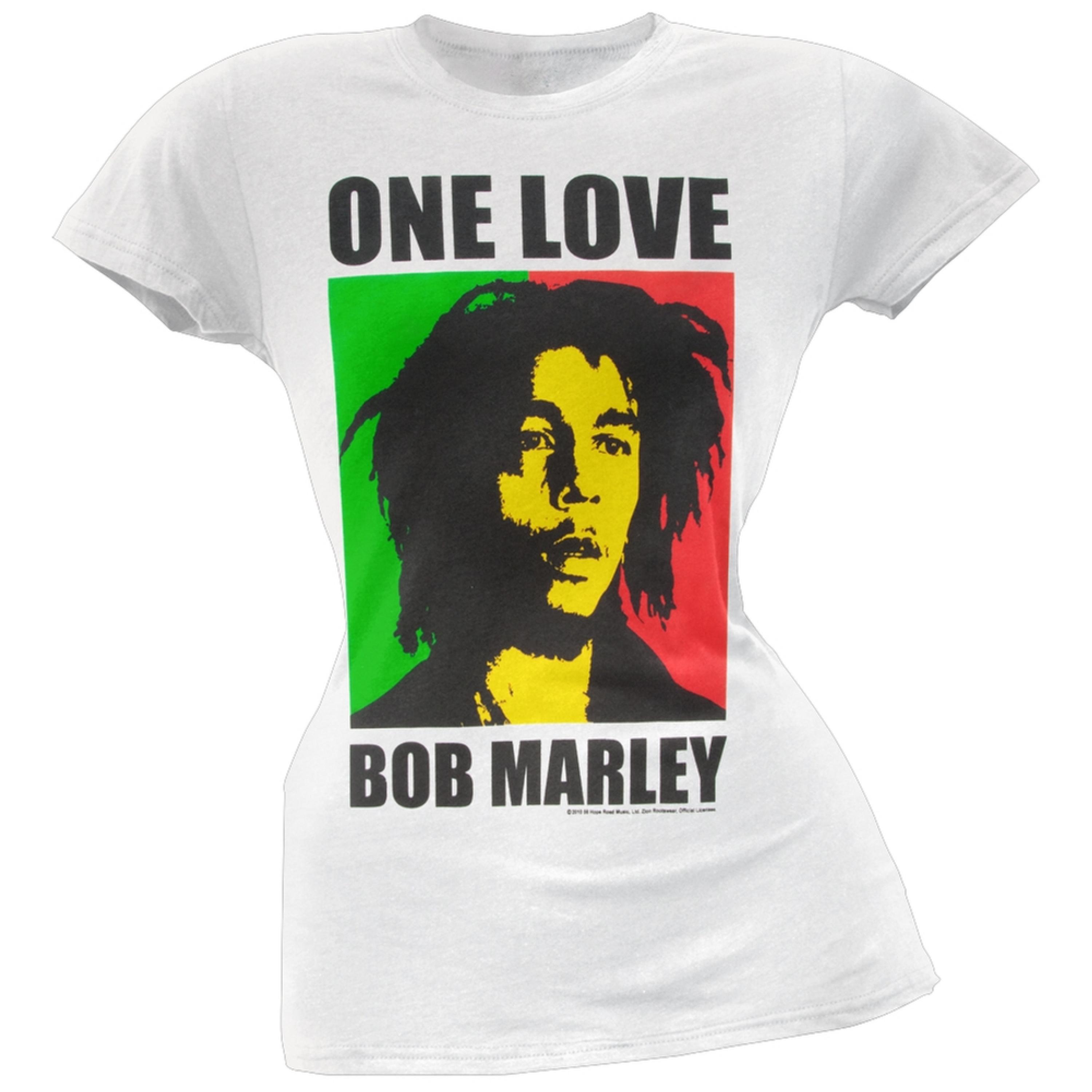 Bob Marley T Shirt White One Love - HD Wallpaper 