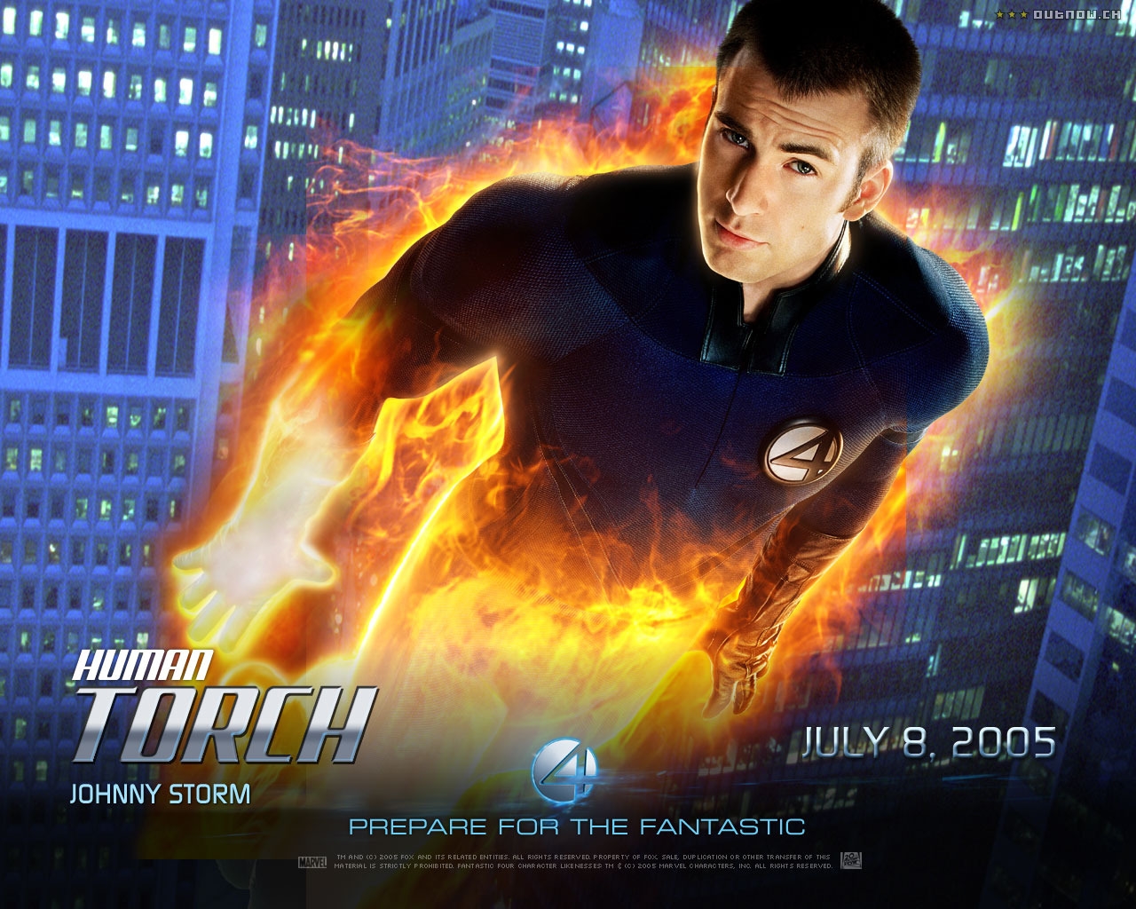 Torch - Human Torch Fantastic 4 - HD Wallpaper 