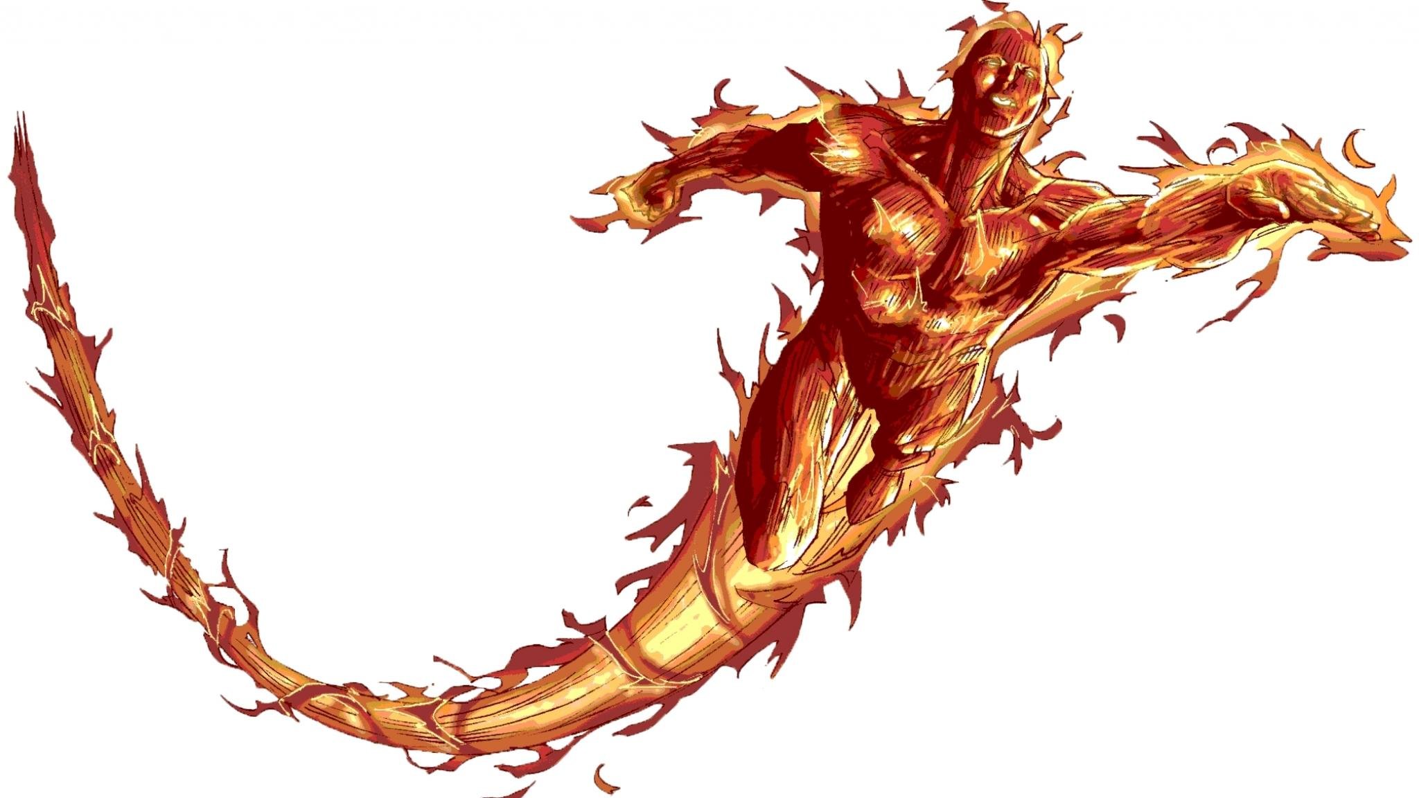 Awesome Human Torch Free Background Id - Human Torch Png - HD Wallpaper 