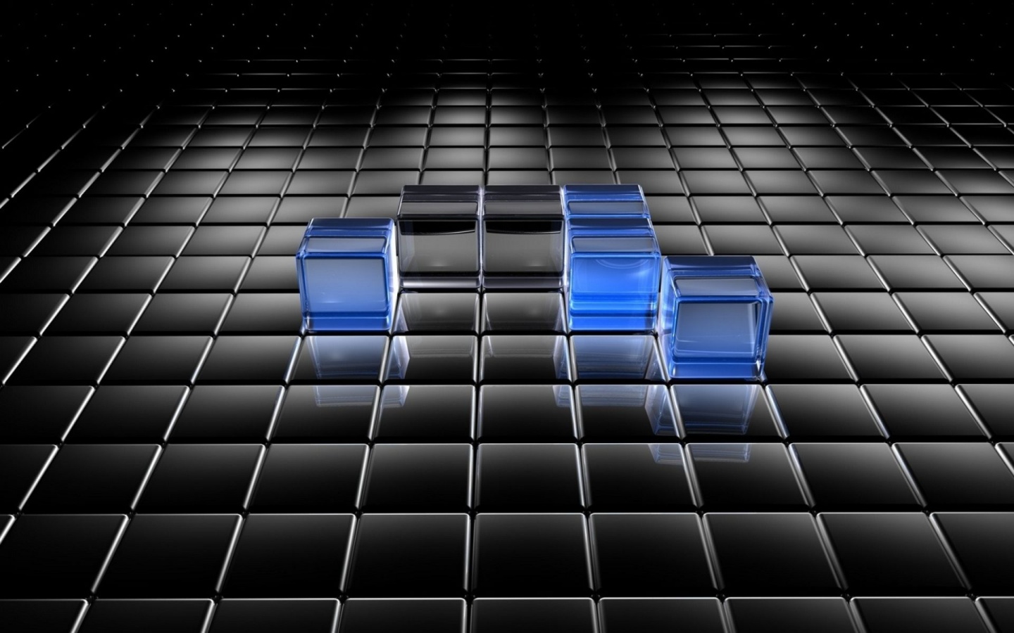3d Blue And Black Graph - Windows Server 2008 R2 Black - HD Wallpaper 