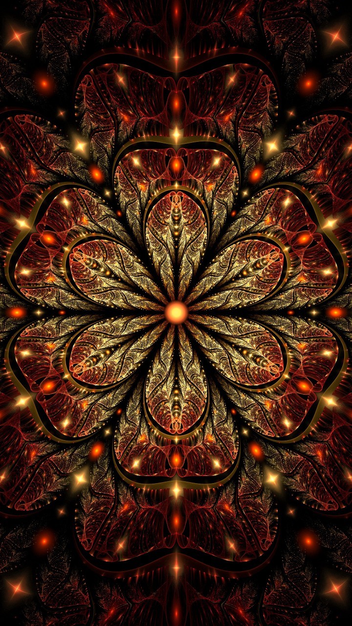 Fractal Design Flower Shapes Digital Art Pattern Fractal 7x1280 Wallpaper Teahub Io